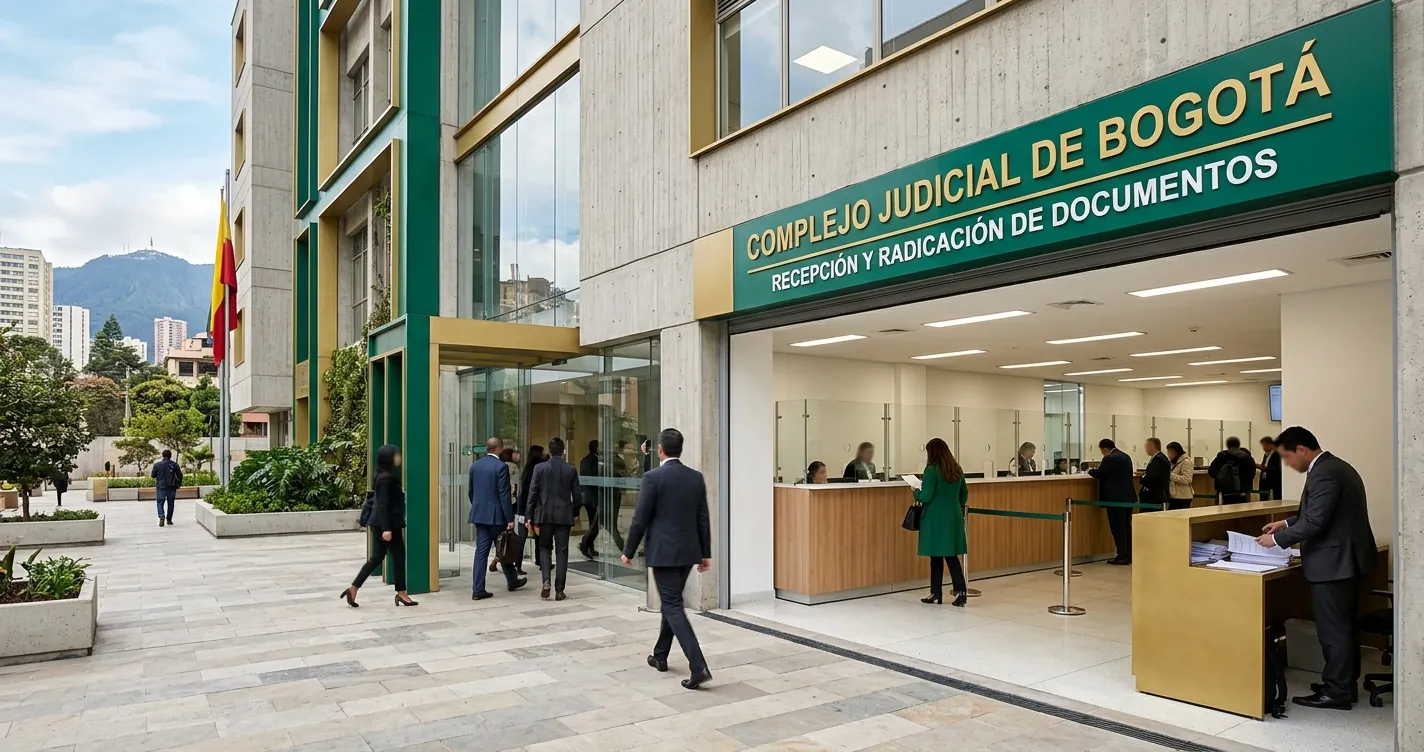 Cómo radicar una demanda en Bogotá - Complejo judicial de la Rama Judicial
