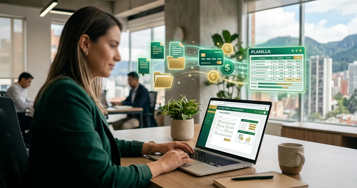 Aportes en Línea Bogotá: pago de la PILA y seguridad social en línea desde un computador